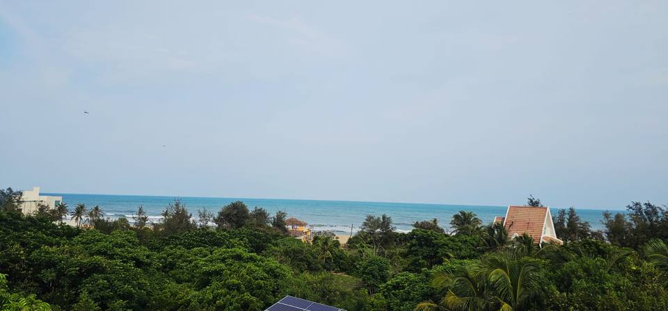 The sea from the rooftop terrace